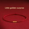 Hand-woven tiny red string bracelet, anklet rope DIY Handicrafts fortune wealthy energy cw2000