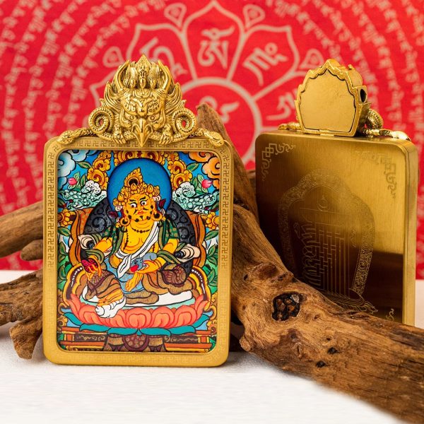 Tibetan Buddhist articles hand-painted handicrafts green tara thangka gilded ornament pendant