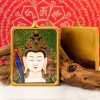 Tibetan Buddhist articles hand-painted handicrafts tathagata thangka gilded ornament pendant cw2000