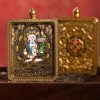 Tibetan Buddhist articles hand-painted handicrafts Mahāsthāmaprāpta thangka gilded ornament pendant cw20000