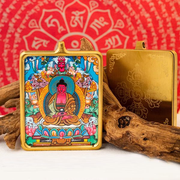 Tibetan Buddhist articles hand-painted handicrafts green tara thangka gilded ornament pendant