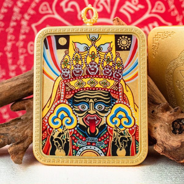 Tibetan Buddhist articles hand-painted handicrafts Zakirim thangka gilded ornament pendant cw2000
