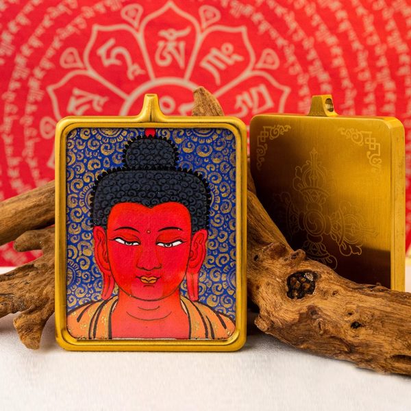 Tibetan Buddhist articles hand-painted handicrafts tathagata thangka gilded ornament pendant cw2000