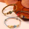 DIY hand woven red rope Soulmark bracelet love couple friendship loyalty forever cw2000