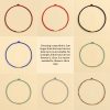 Hand-woven tiny red string bracelet, anklet rope DIY Handicrafts fortune wealthy energy cw2000