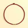 Hand-woven tiny red string bracelet, anklet rope DIY Handicrafts fortune wealthy energy cw2000