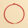 Hand-woven tiny red string bracelet, anklet rope DIY Handicrafts fortune wealthy energy cw2000