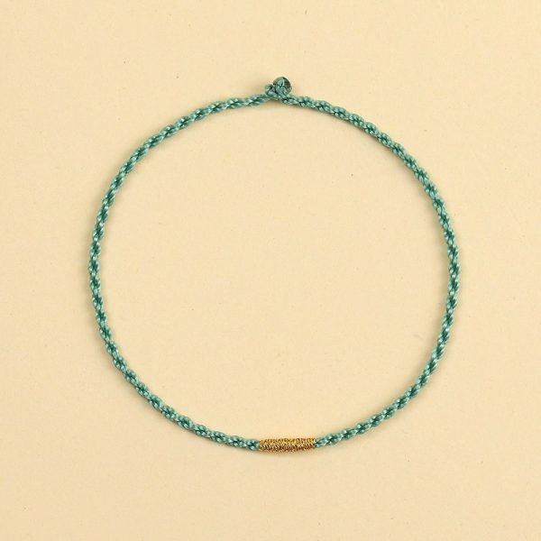 Hand-woven tiny red string bracelet, anklet rope DIY Handicrafts fortune wealthy energy cw2000