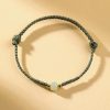 主图_08 Hetian jade natural lucky bead bracelet hand-woven red rope wristband turns safe and auspicious cw2000