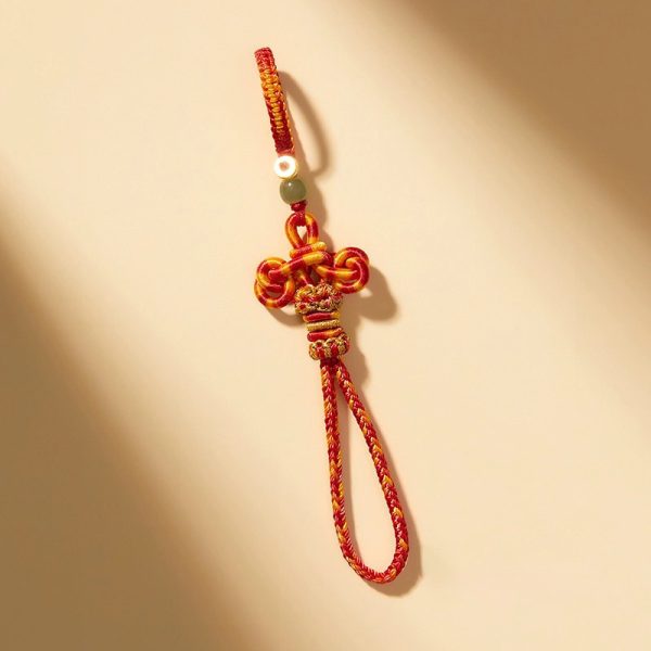 key chain Hand-woven Chinese knot keychain, mobile phone chain, couple token, bag pendant cw2000
