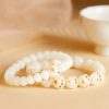 Cat's claw, white jade, Bodhi hand-held bracelet, enlighten and awaken wisdom cw2000