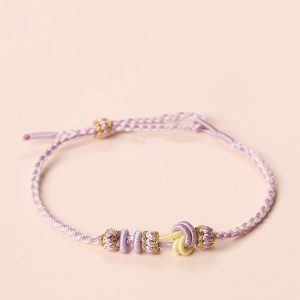 DIY Handmade Rope adjustable bracelet with heart permanent firm love cw2000