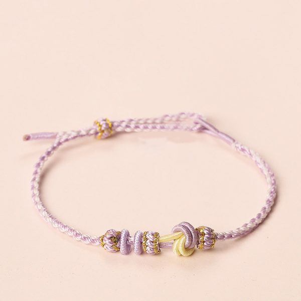 DIY Handmade Rope adjustable bracelet with heart permanent firm love cw2000