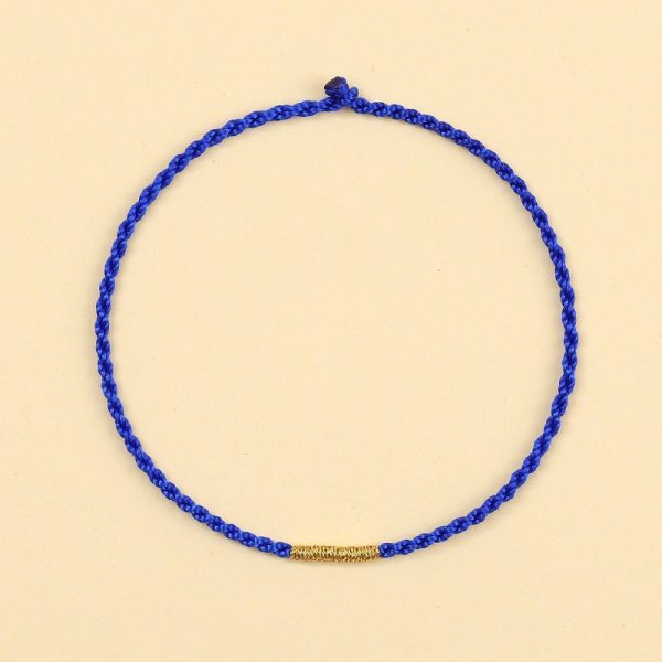 Hand-woven tiny red string bracelet, anklet rope DIY Handicrafts fortune wealthy energy cw2000