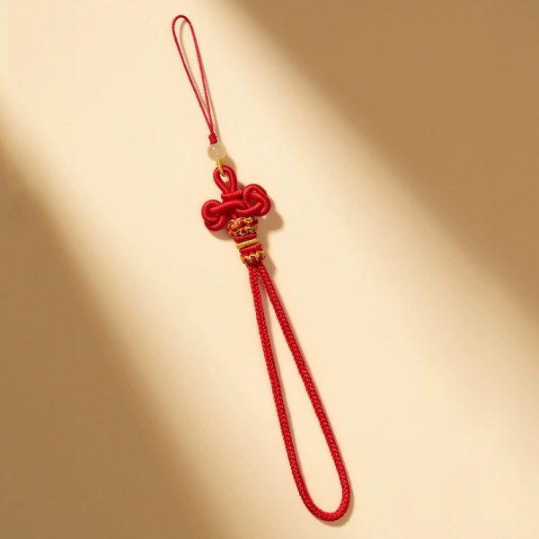 主图_12 Hand-woven Chinese knot keychain, mobile phone chain, couple token, bag pendant cw2000