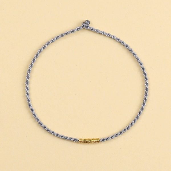 Hand-woven tiny red string bracelet, anklet rope DIY Handicrafts fortune wealthy energy cw2000