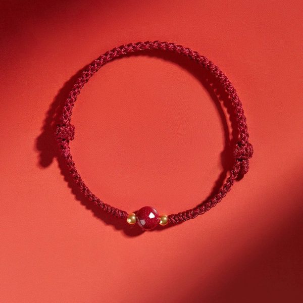 hand-woven bracelet cinnabar avoid evil spirits and eliminate disasters