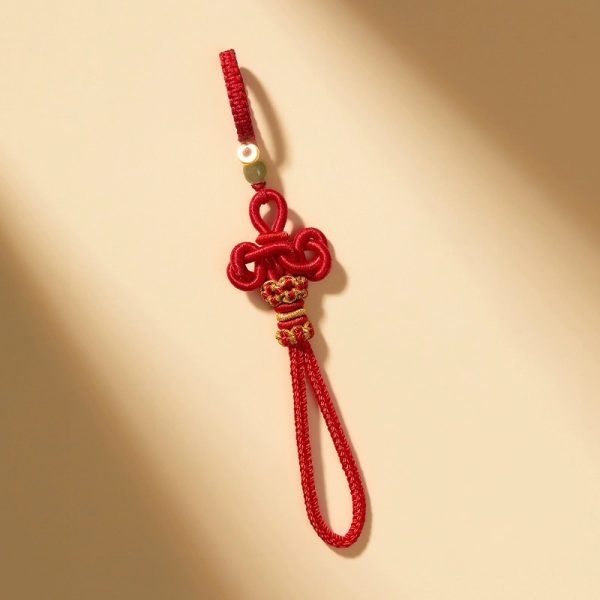 key chain Hand-woven Chinese knot keychain, mobile phone chain, couple token, bag pendant cw2000