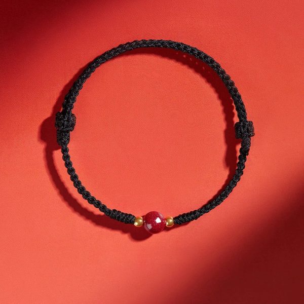 hand-woven bracelet cinnabar avoid evil spirits and eliminate disasters