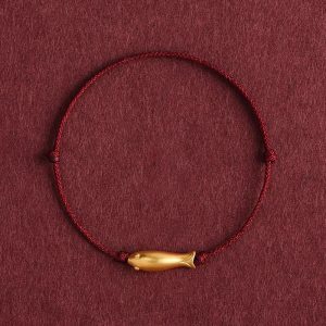 Good luck beads goldfish bracelet, hand-woven wristband, business success cw2000
