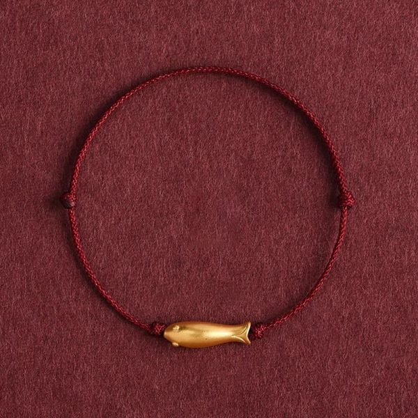 Good luck beads goldfish bracelet, hand-woven wristband, business success cw2000