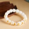 Cat's claw, white jade, Bodhi hand-held bracelet, enlighten and awaken wisdom cw2000