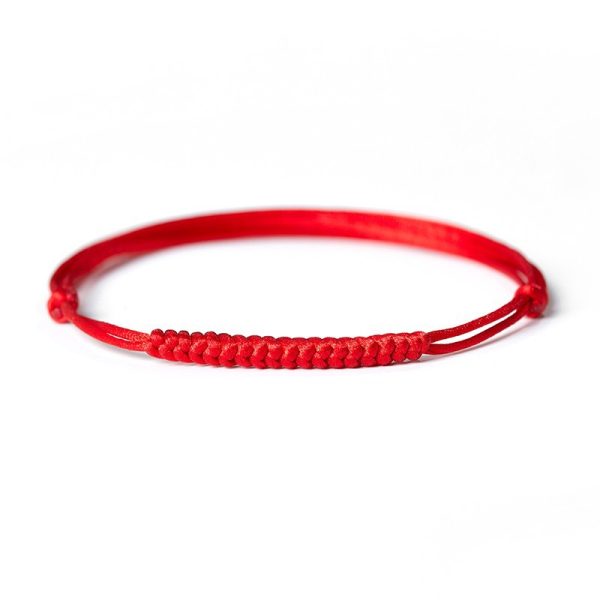 Red rope anklet hand-woven rope diamond knot safe and auspicious cw2000