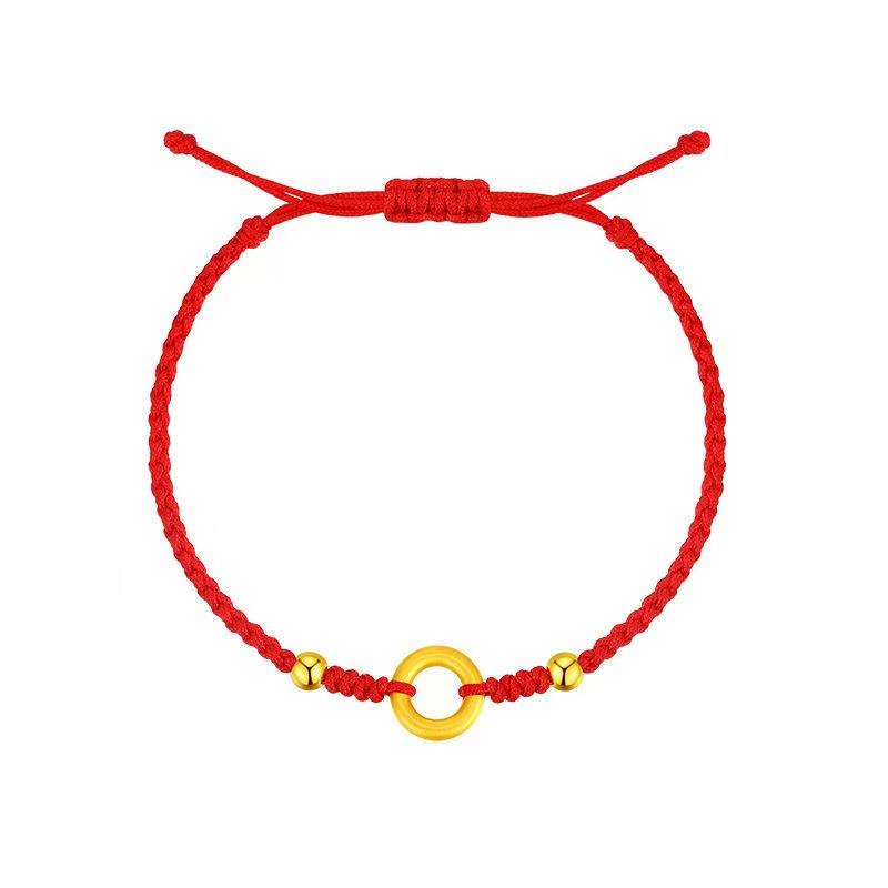 925 silver-plated bracelet braided red hand-woven wristband, smooth promotion cw2000