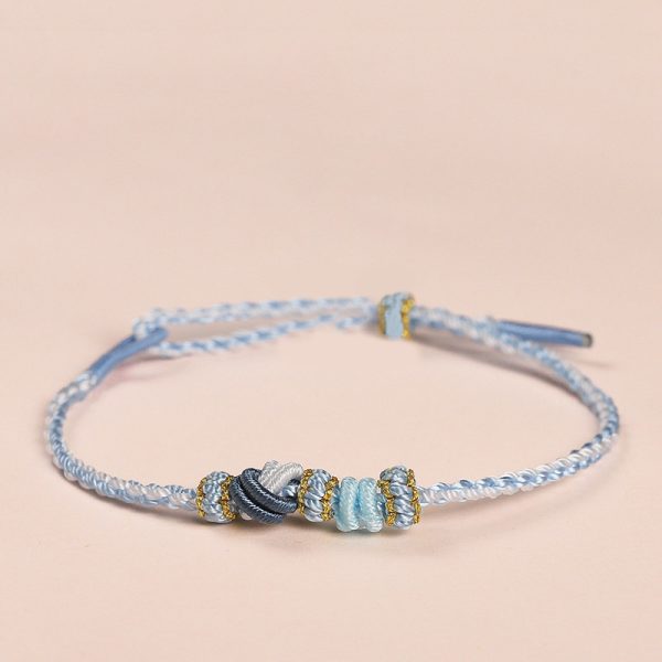 DIY Handmade Rope adjustable bracelet with heart permanent firm love cw2000