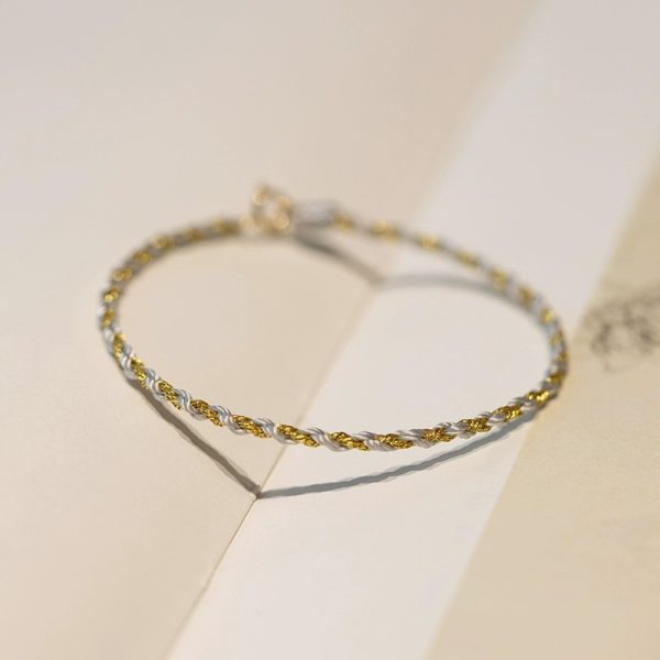 DIY Thin bracelet, friendship anklet rope, brother and sister Hand woven wristband CW2000