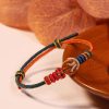 DIY hand woven red rope Soulmark bracelet love couple friendship loyalty forever cw2000