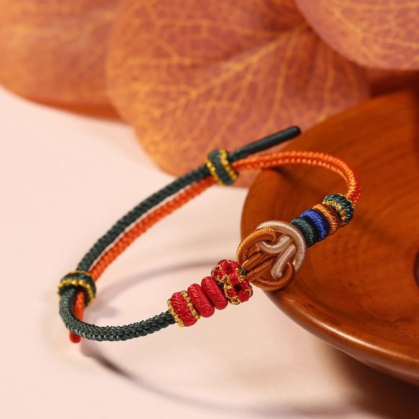 DIY hand woven red rope Soulmark bracelet love couple friendship loyalty forever cw2000