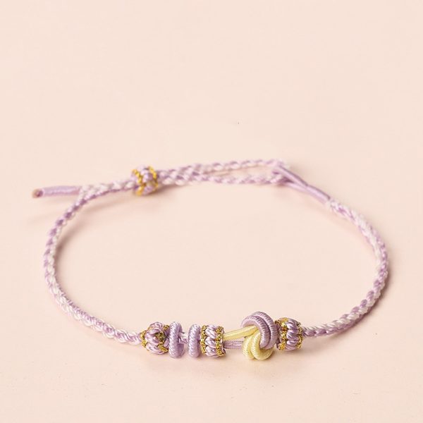 DIY Handmade Rope adjustable bracelet with heart permanent firm love cw2000
