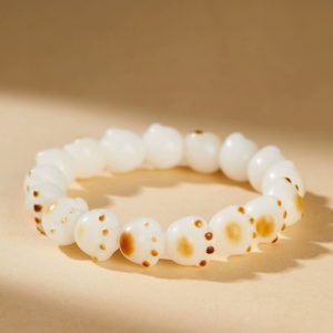 Cat's claw, white jade, Bodhi hand-held bracelet, enlighten and awaken wisdom cw2000