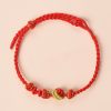 DIY Handmade Rope adjustable bracelet with heart permanent firm love cw2000