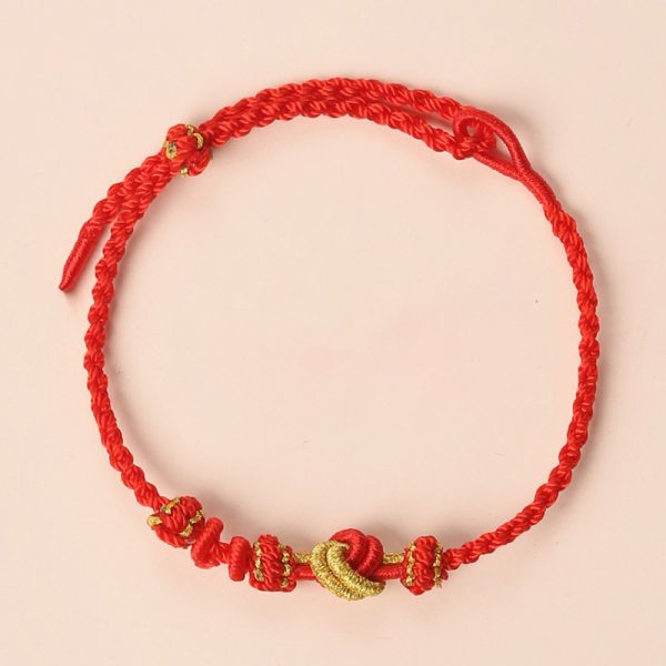 DIY Handmade Rope adjustable bracelet with heart permanent firm love cw2000