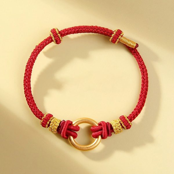 Red Rope DIY Children's Hand-woven love couple's Bracelet Women's and Men's Safety Buckles cw2000