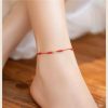 Infinity energy, Red Rope Anklet, Hand Braided Anklet, Couple Gifts, Eternal Love Unlimited rich bracelet cw2000