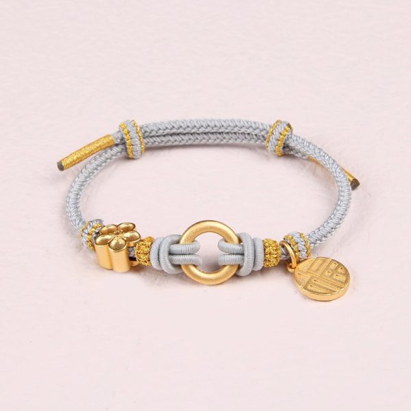 Red Rope DIY Children's Hand-woven love couple's Bracelet Women's and Men's Safety Buckles cw2000