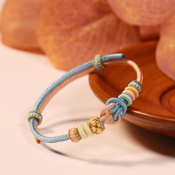 DIY hand woven red rope Soulmark bracelet love couple friendship loyalty forever cw2000
