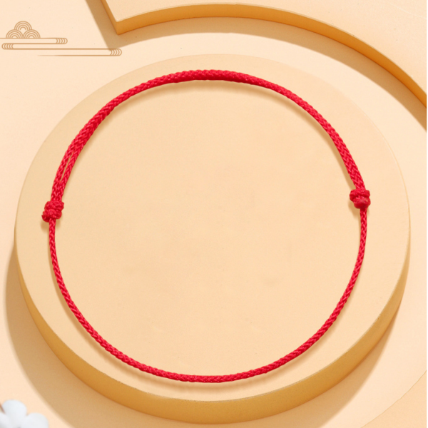 Very fine thin red rope hand-woven bracelet baby safe good lucky couple bracelet cw2000