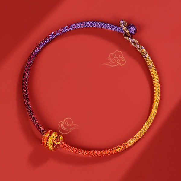 purple hand-woven red bracelet, Good luck, enthusiasm and excitement bring luck cw2000