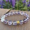 crystal bracelet white purple